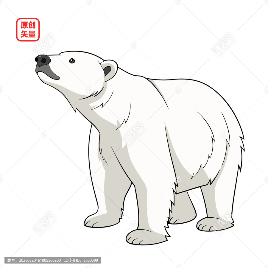矢量插圖動物北極熊