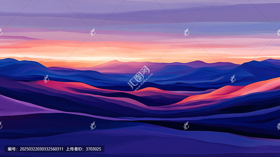 色彩線條色彩山水風(fēng)景