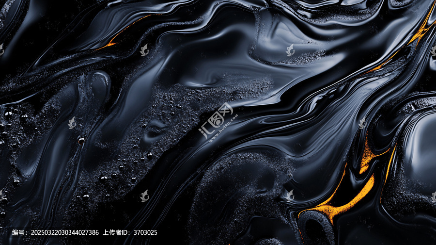 金色抽象流體紋理背景