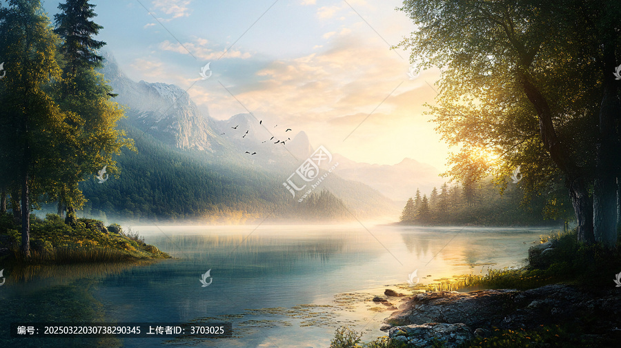 寬屏風(fēng)景畫