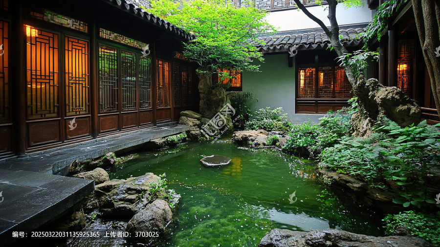 庭院魚池