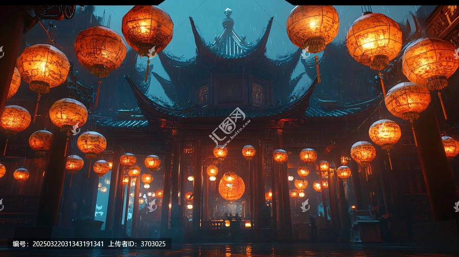 宮殿樓閣仙境仙人大殿