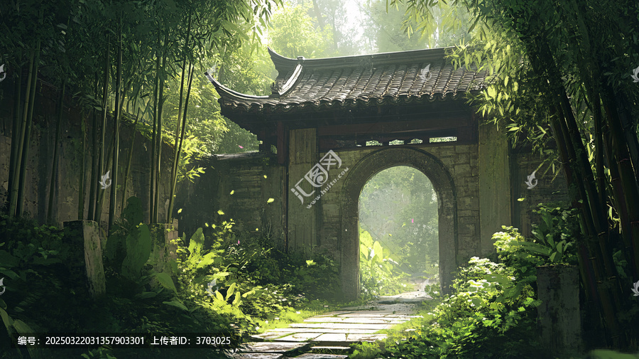 門場景效果