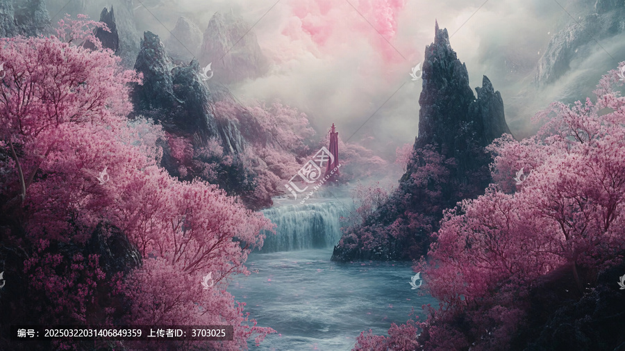 粉色的奇幻風(fēng)景