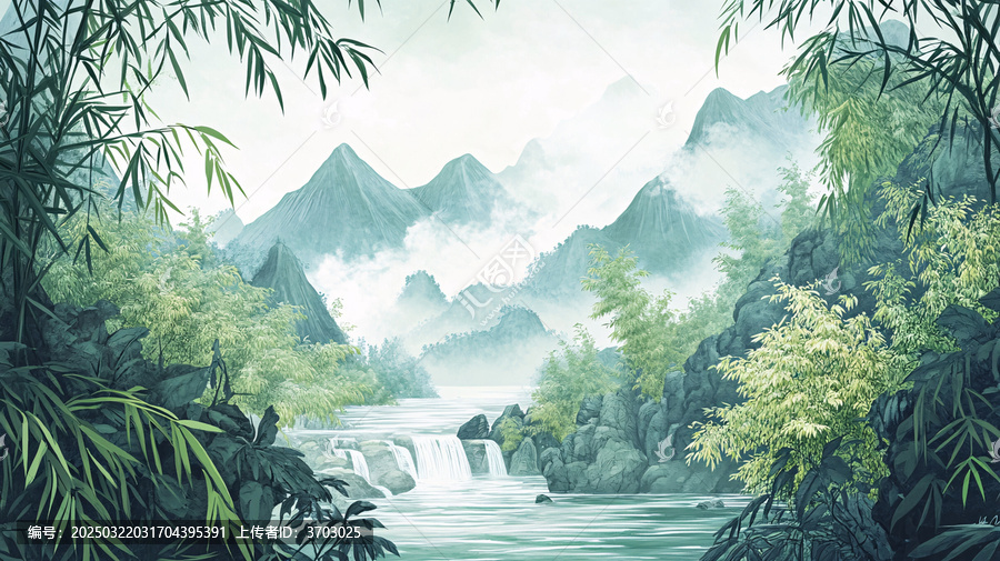 山水竹林