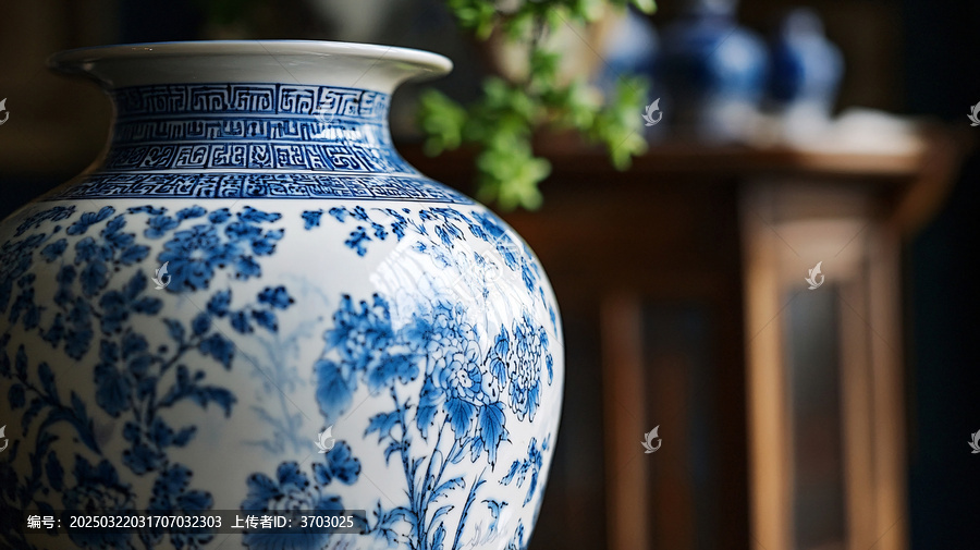 青花擺件