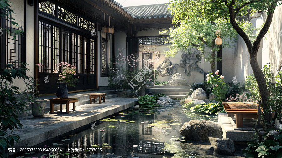 中式風(fēng)格庭院