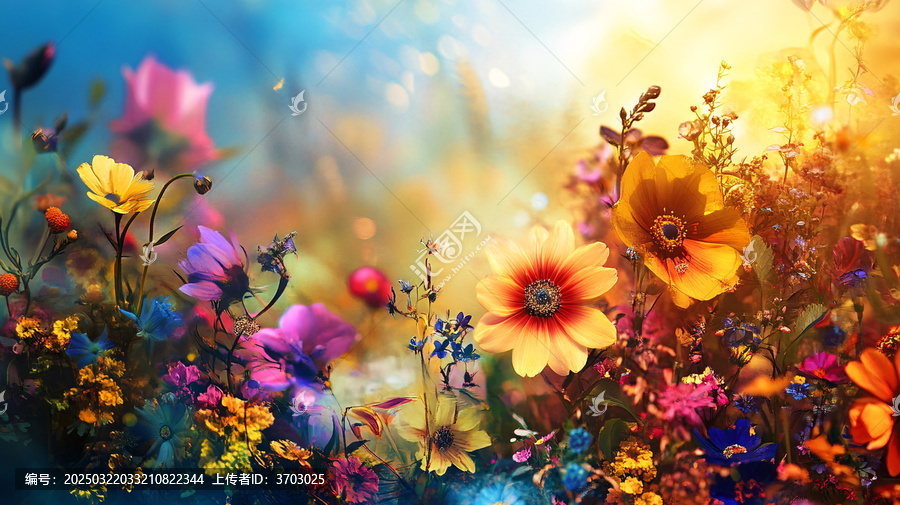 炫彩花朵壁紙