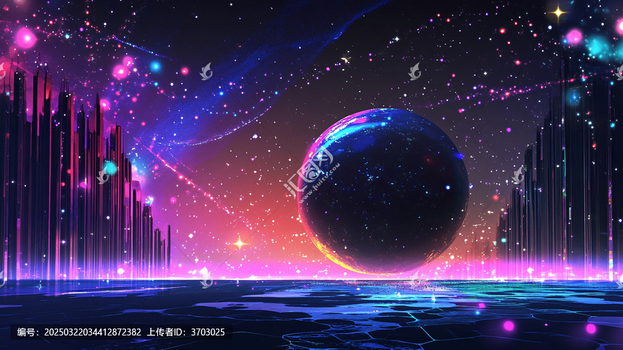 元宇宙科技背景素材