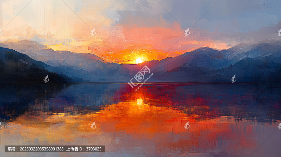 唯美黃昏畫
