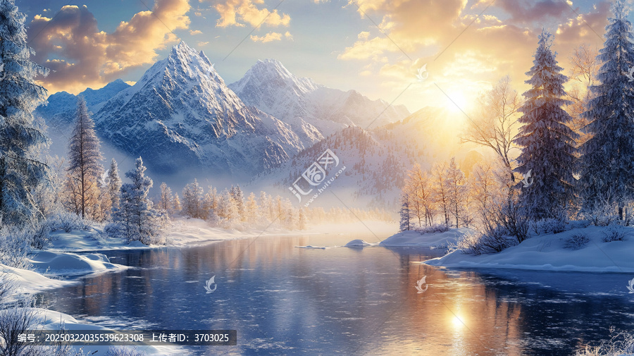暖調(diào)山水風(fēng)景