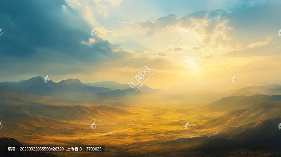 西北地區(qū)金色大氣背景