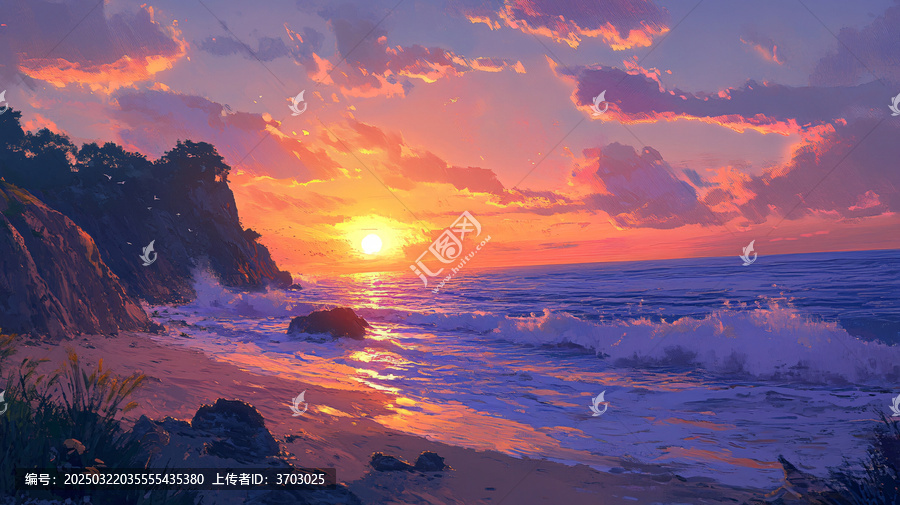 風(fēng)景厚涂
