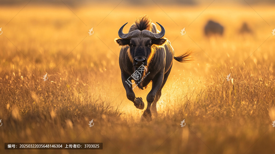 非洲草原角馬