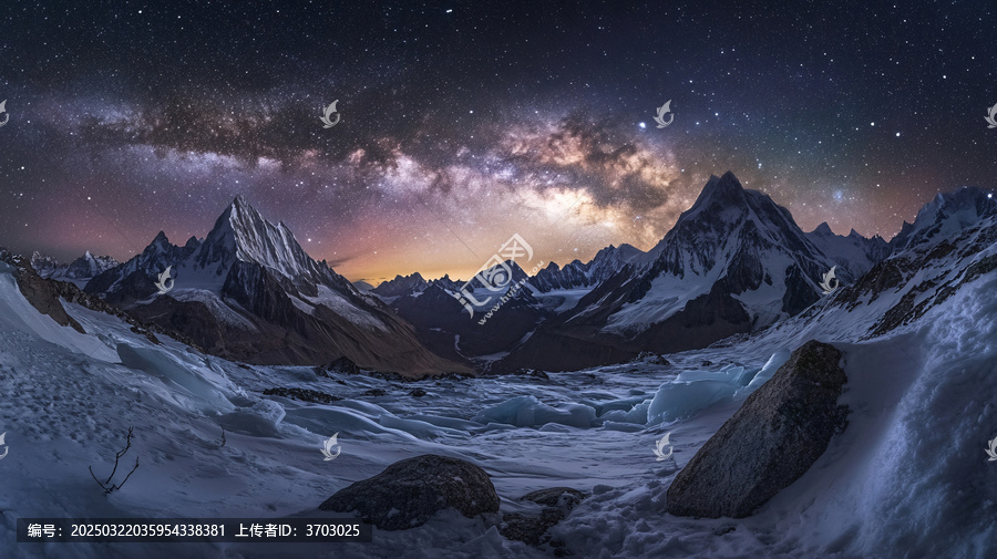雪山銀河
