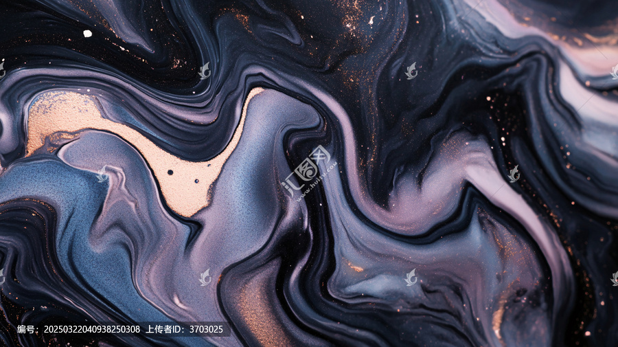 漸變抽象流體裝飾畫