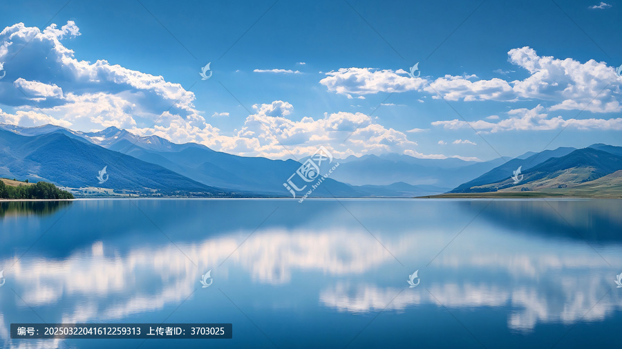 湖泊全景圖