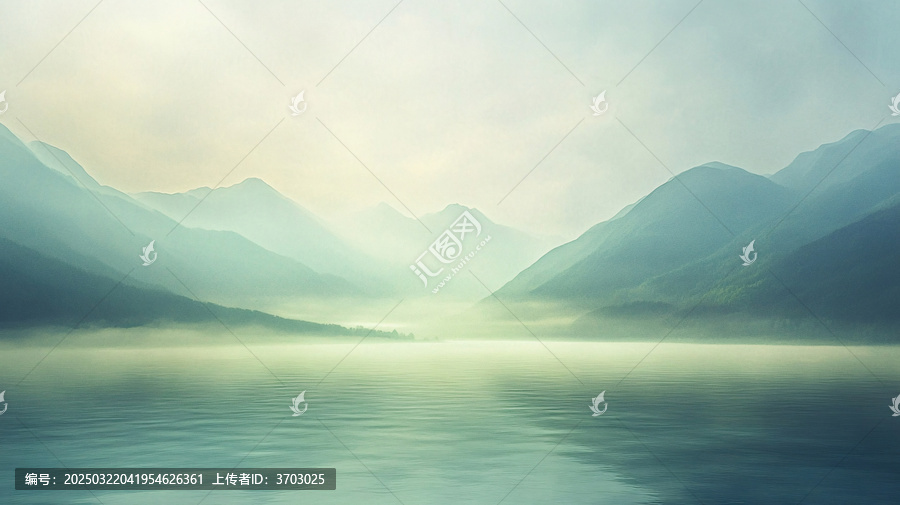 朦朧山水風(fēng)景