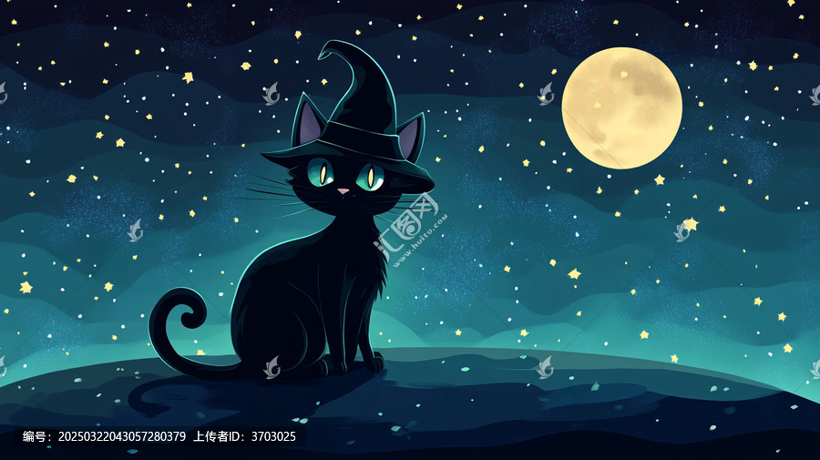 夜晚貓咪