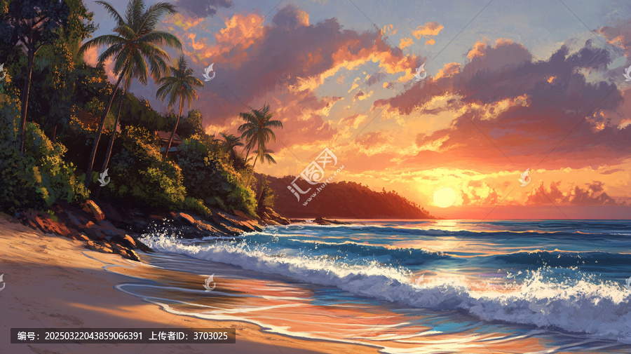 唯美海岸風(fēng)景