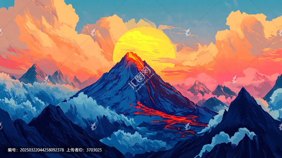 巨幅山景