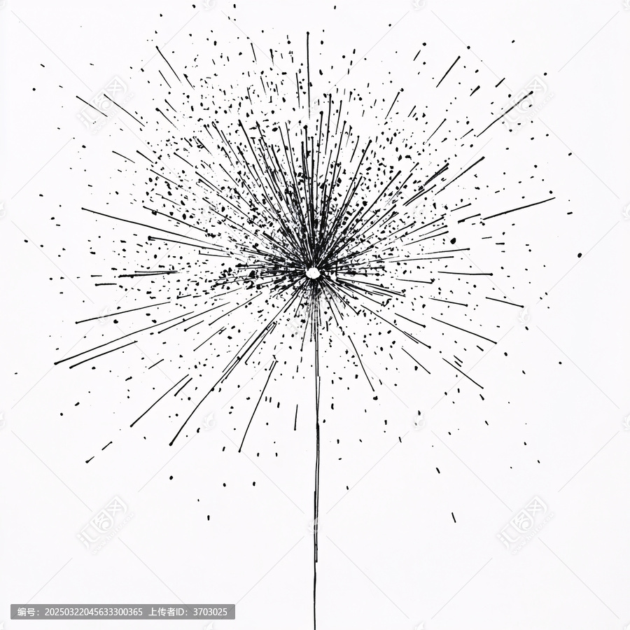 爆炸狀煙花