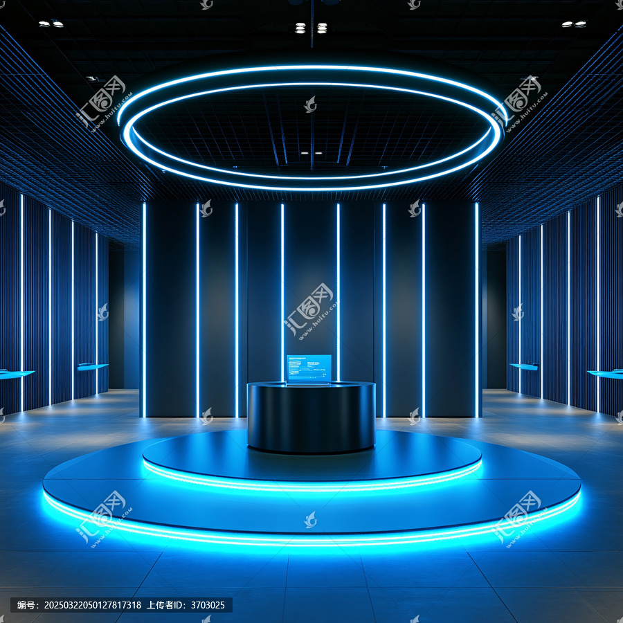 霓虹燈展臺