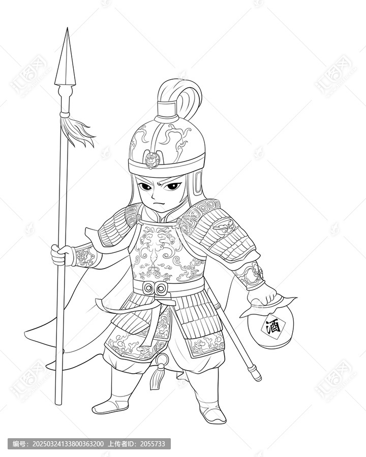 將軍線稿