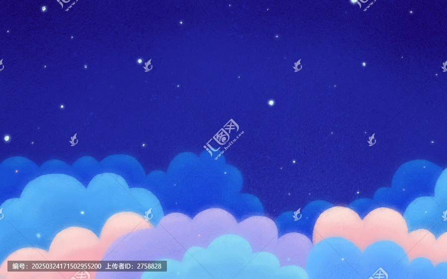 宇宙太空背景插畫