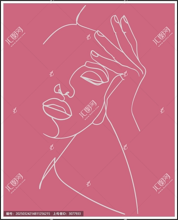 現(xiàn)代女性肖像剪影