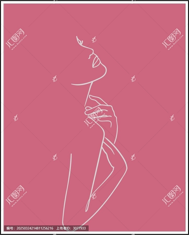 現(xiàn)代女性裝飾畫