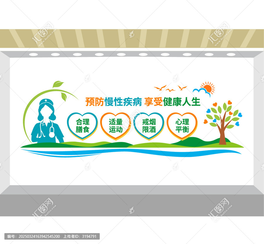 慢性病防控文化墻