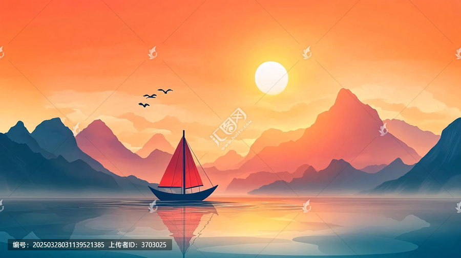 山水行舟