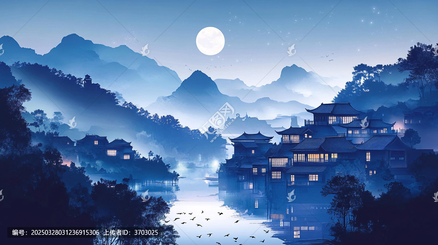 古風(fēng)夜景