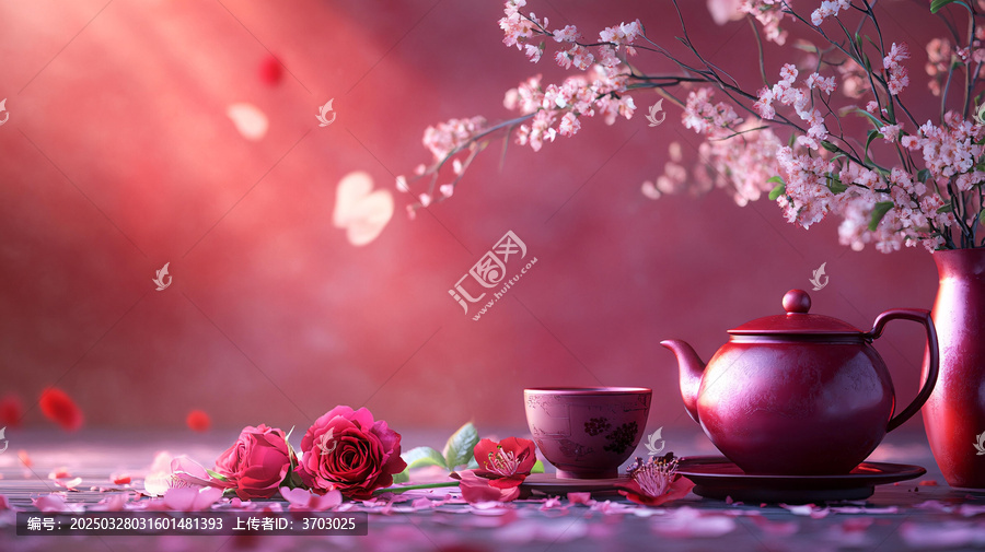 玫瑰花茶壁紙