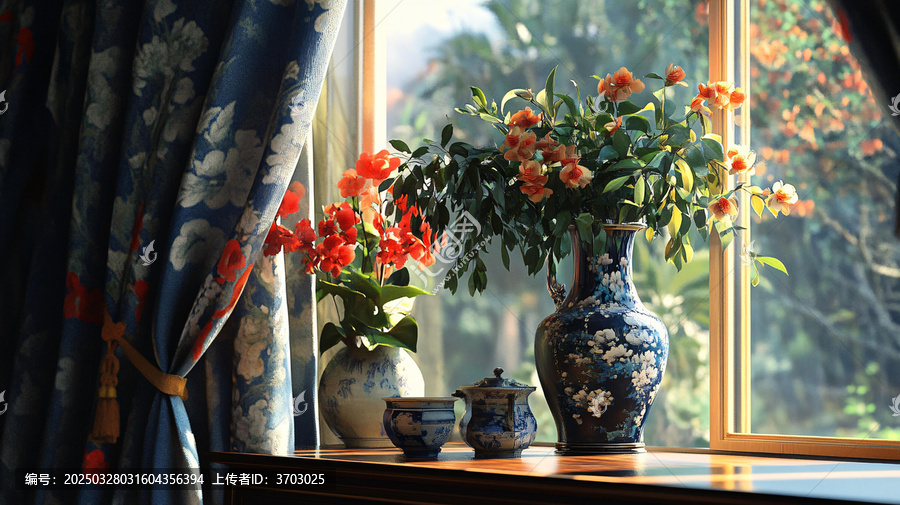 菊花郡花農(nóng)家窗邊復(fù)古