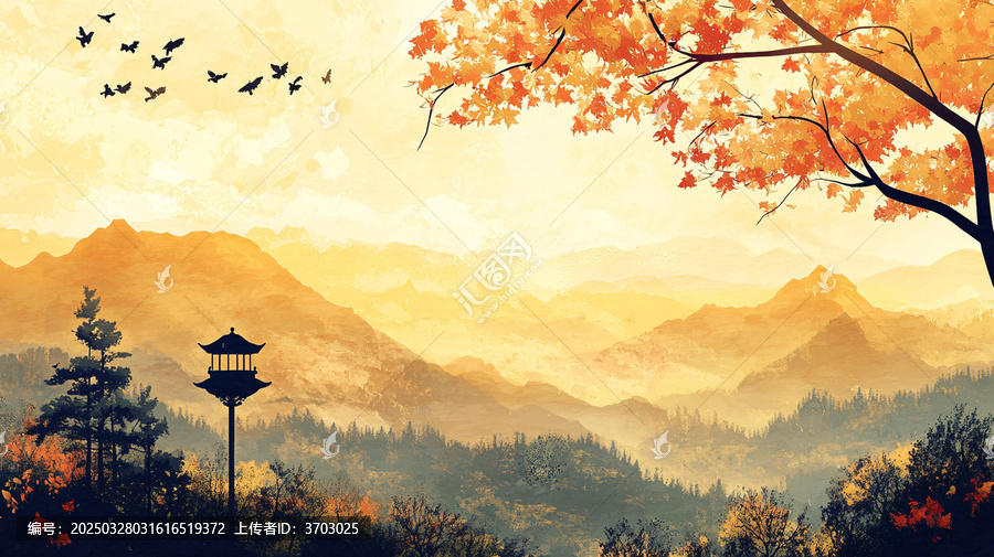 古風(fēng)秋天景色