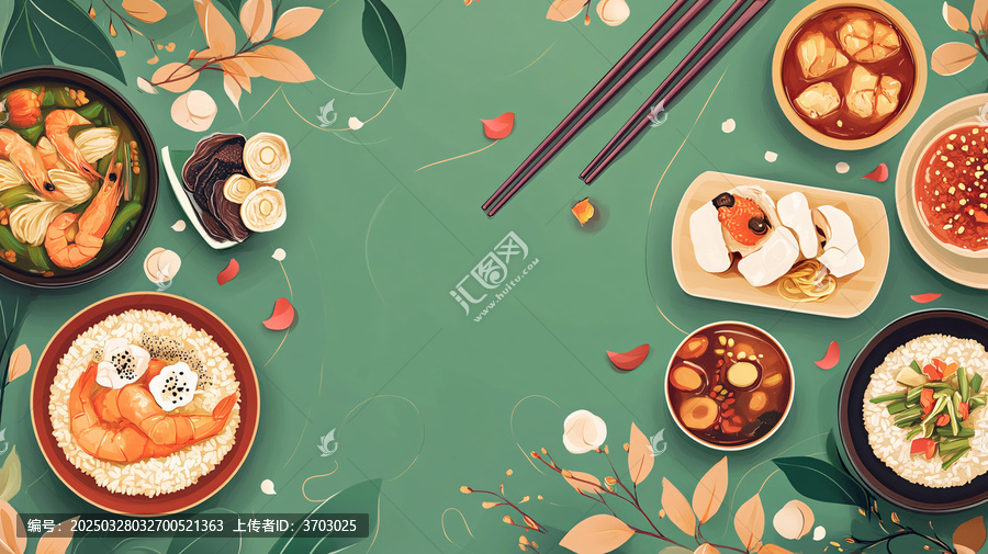 團圓飯扁平