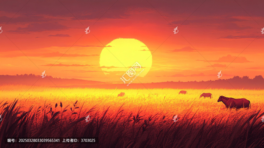 荒野黃昏
