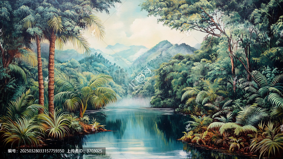 叢林風(fēng)景畫