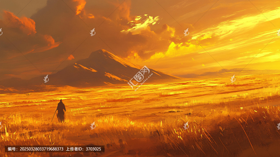 荒野黃昏