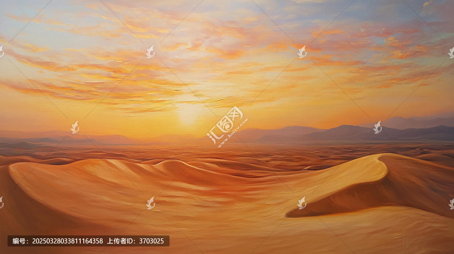 荒漠霞光