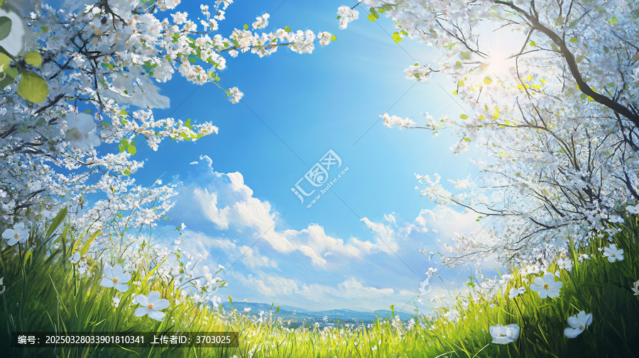 唯美春風陽光