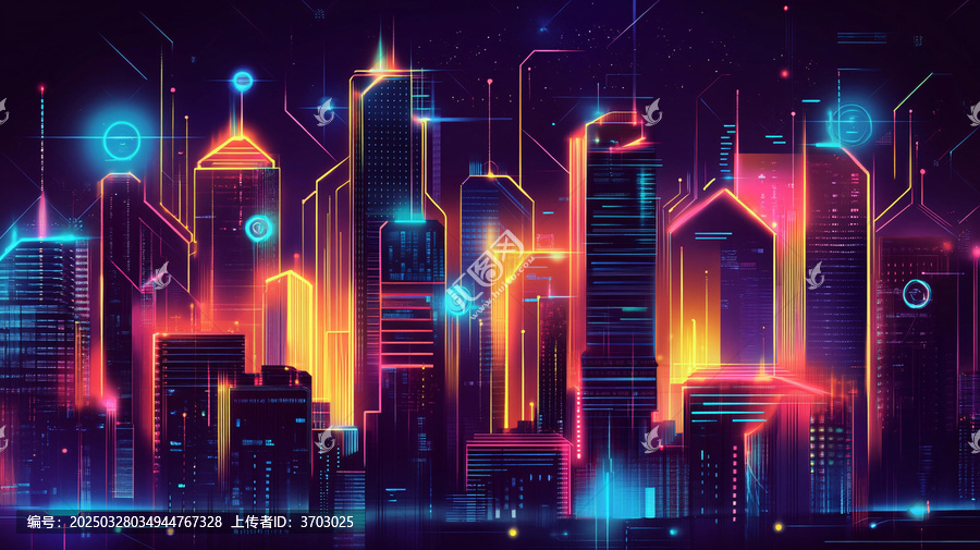 霓虹燈城市