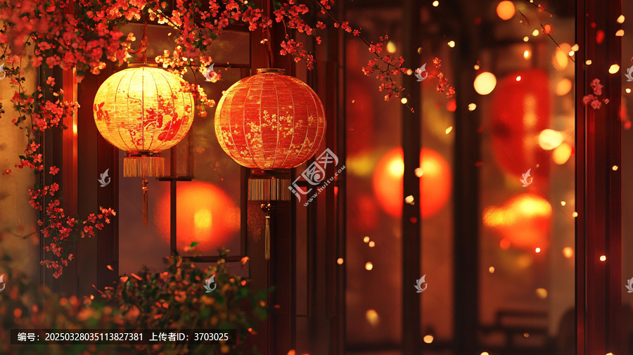 古風(fēng)人物喜慶燈飾