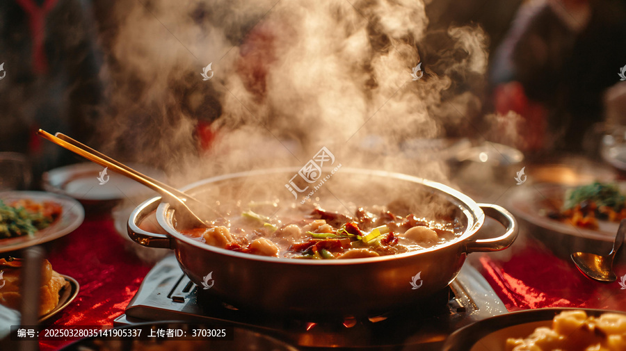 吃火鍋人像