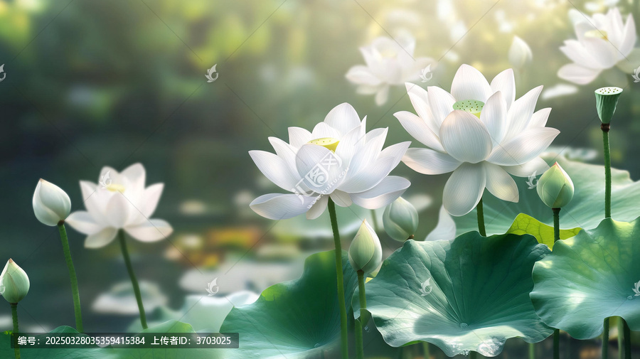 荷花高清電腦桌面壁紙