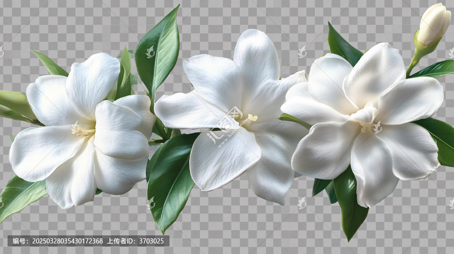 寫實(shí)噴繪茉莉花