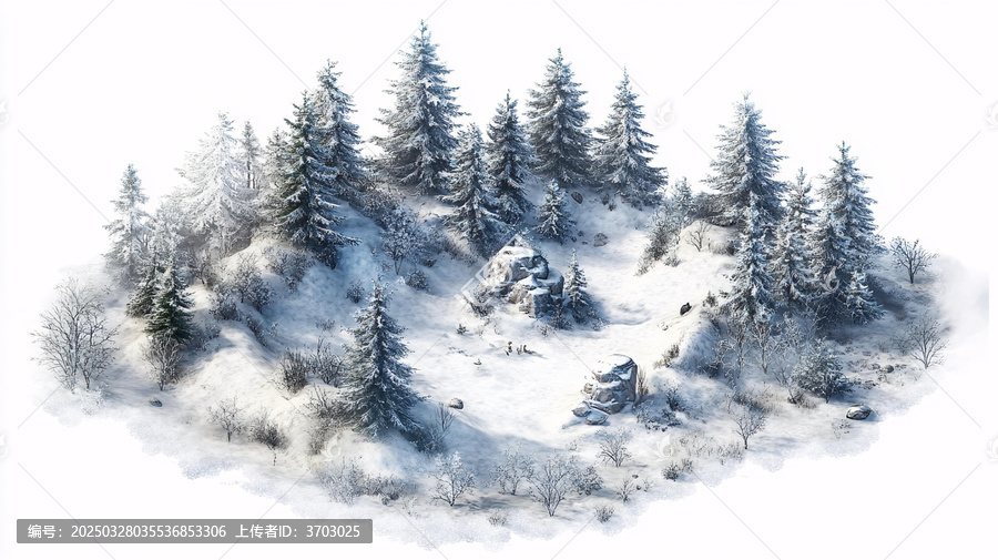 3d雪景