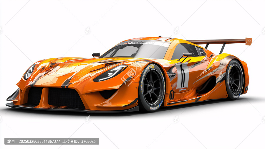 桔色跑車